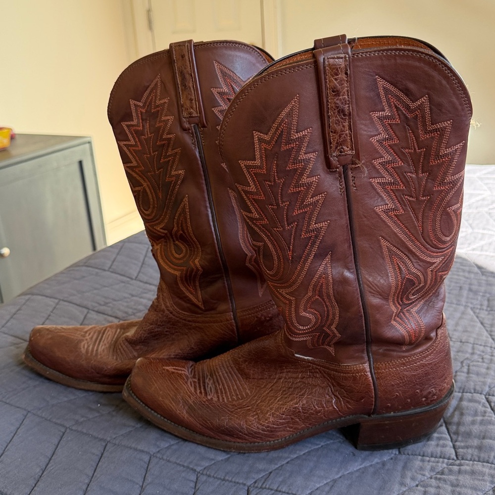 Lucchese brown leather boots - Picture 2 of 4